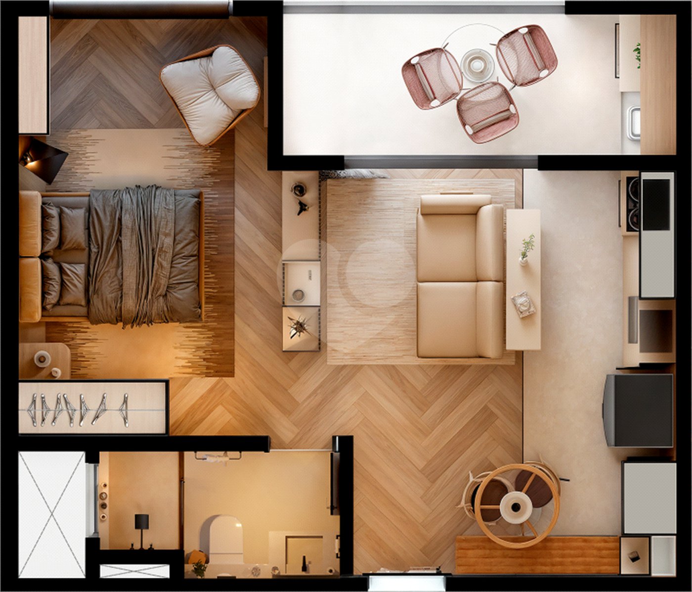 Apartamento à venda com 1 quarto em Parque Campolim, Sorocaba, SP