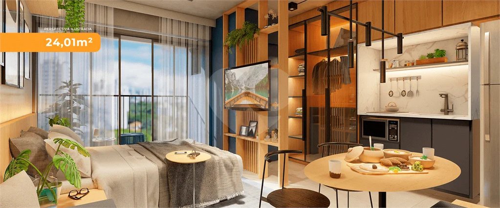 Studio à venda com 24,01m² – Nurban Santa Cecília (em obras)