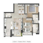 Apartamento à venda com 2 quartos, sendo 1 suíte, no Centro, Sorocaba, SP