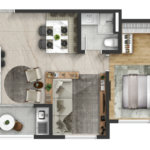 Apartamento à venda com 2 quartos, sendo 1 suíte, em Vila Espírito Santo, Sorocaba, SP