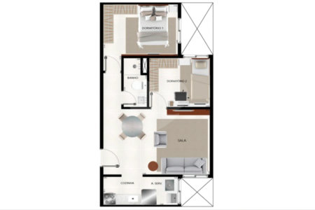 Apartamento à venda com 2 quartos em Vila Guilhermina, São Paulo, SP