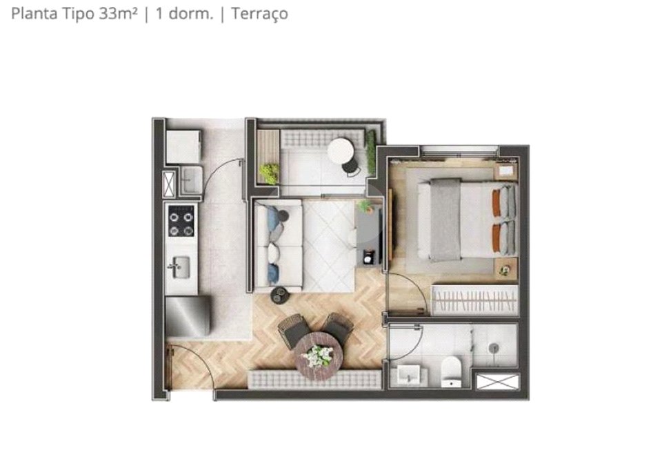 Apartamento à venda com 1 quarto em Vila Leopoldina, São Paulo, SP