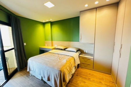 Flat com 1 dormitório para alugar, 43 m² por R$ 7.500,00/mês - Boqueirão - Santos/SP