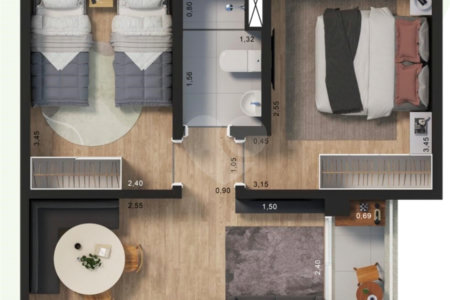 Apartamento à venda com 2 quartos em Vila Rica, Sorocaba, SP
