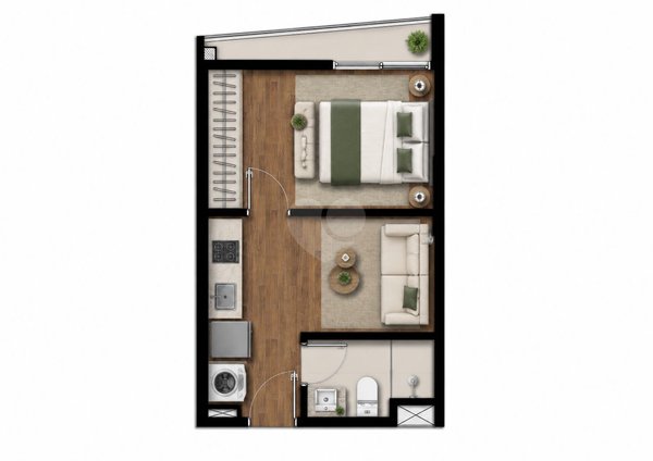 Apartamento 24m² 2