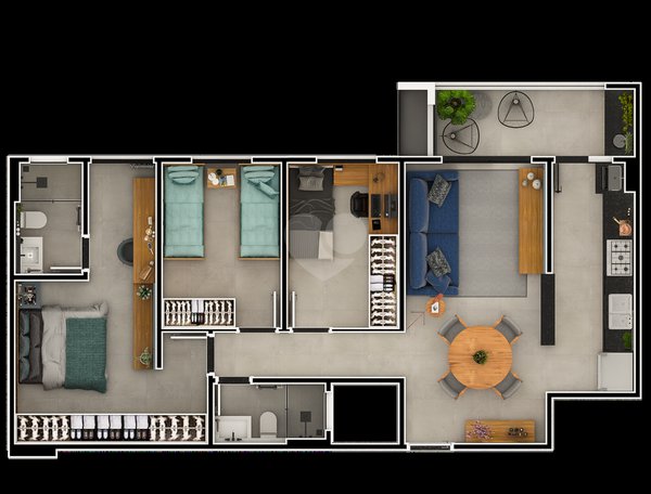 Apartamento 80m² 3