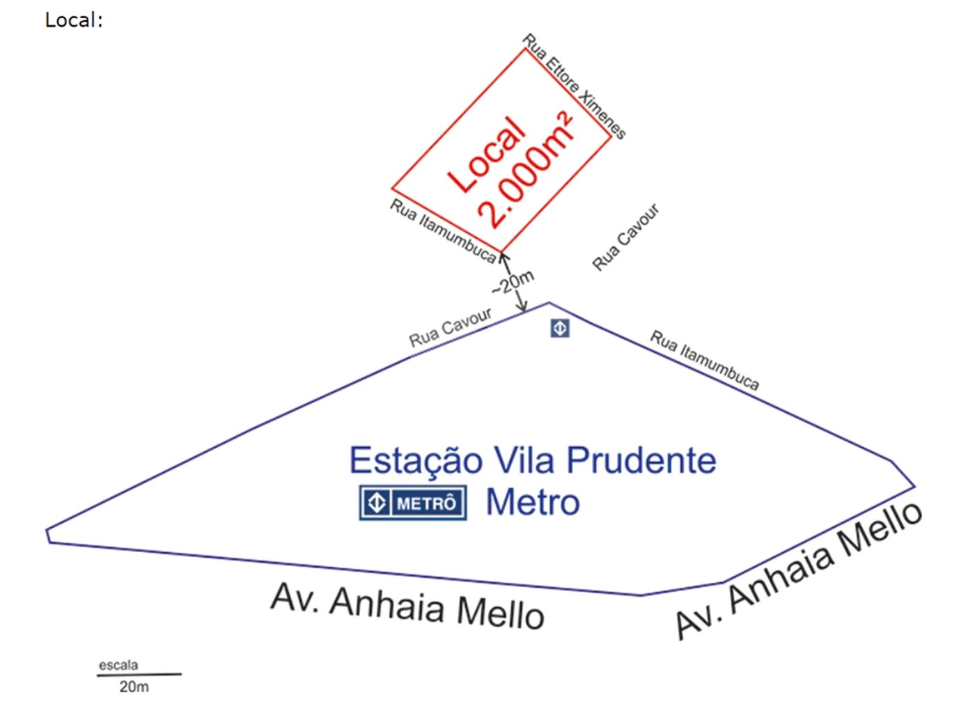 Terreno à venda em Parque da Vila Prudente, São Paulo, SP