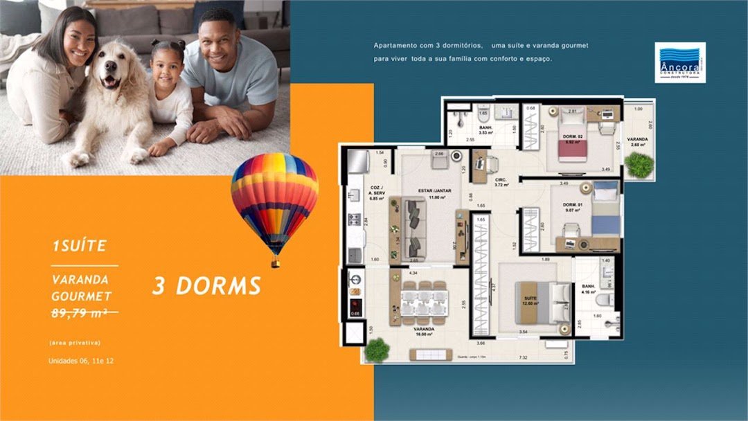 Apartamento Residencial à venda, Encruzilhada, Santos - AP1060.