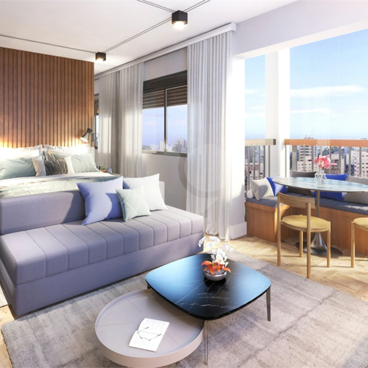 Apartamento à venda com 1 suíte em Brooklin, São Paulo, SP