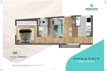 Apartamento à venda com 1 quarto em Jardim São Paulo(zona Norte), São Paulo, SP
