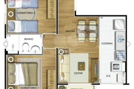 Apartamento à venda com 2 quartos em Jardim Guilhermino, Guarulhos, SP