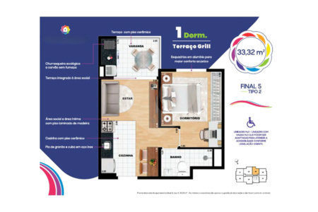 Apartamento à venda com 1 quarto em Jardim das Flores, Osasco, SP