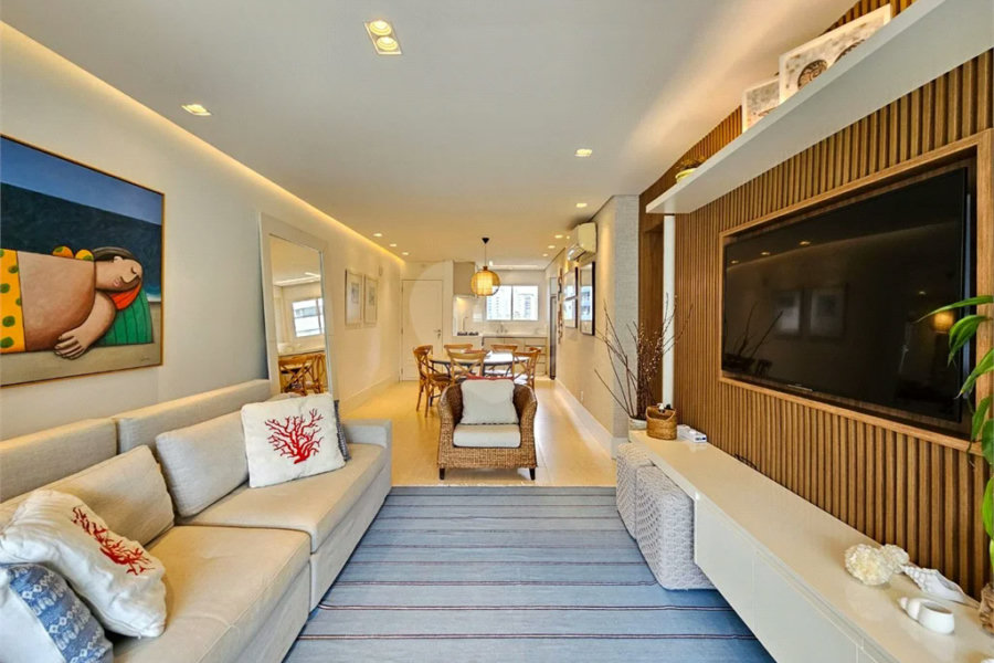 Apartamento à venda com 3 quartos, sendo 1 suíte,  em Riviera de São Lourenço, Bertioga, SP