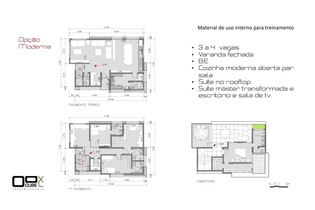 Casa à venda com 3 suítes no condomínio Cube Jardim Guedala, São Paulo - SP