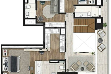 Apartamento à venda com 4 suítes em Moema, São Paulo, SP