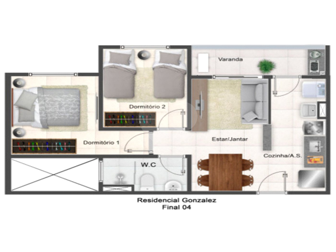Apartamento à venda com 2 quartos em Vila Assis, Sorocaba, SP