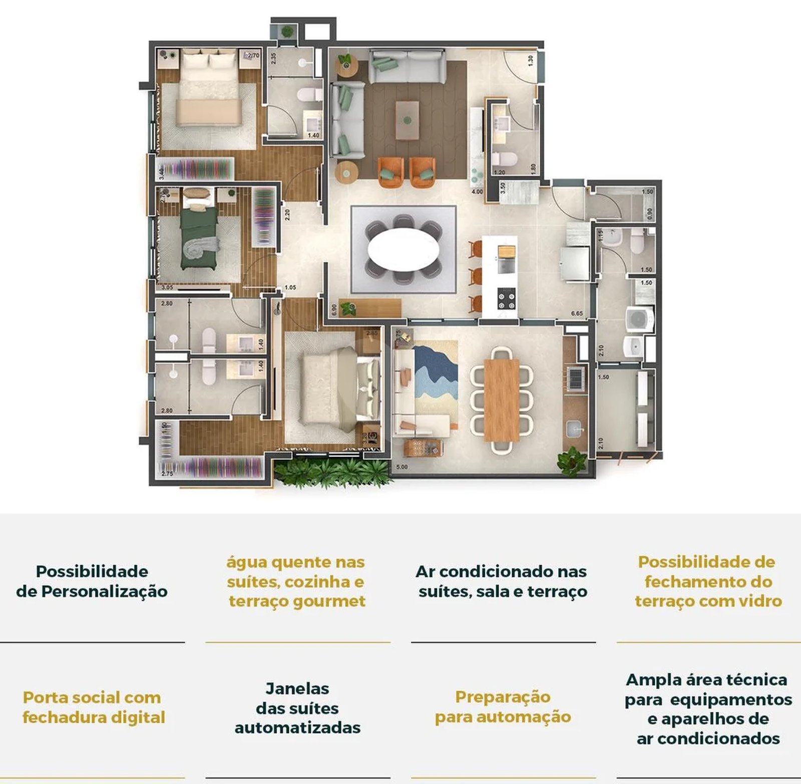 Apartamento 140m²