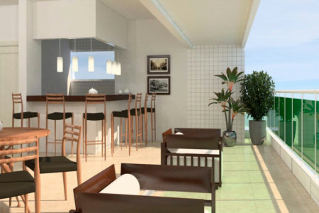 Apartamento Garden 94 m² com 2 dormitórios para venda ou aluguel no Embaré - Santos/SP