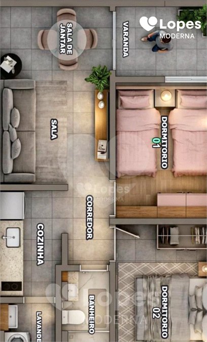 Casa à venda com 2 quartos no condomínio Residencial Unique, Ponta Porã - MS