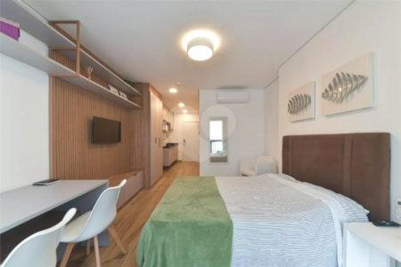 Apartamento à venda ou para alugar com 1 quarto em Santo Amaro, São Paulo, SP