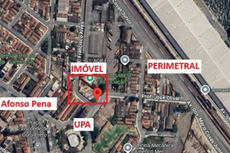 Terreno para alugar, 1910 m² por R$ 35.000,00/mês - Estuário - Santos/SP