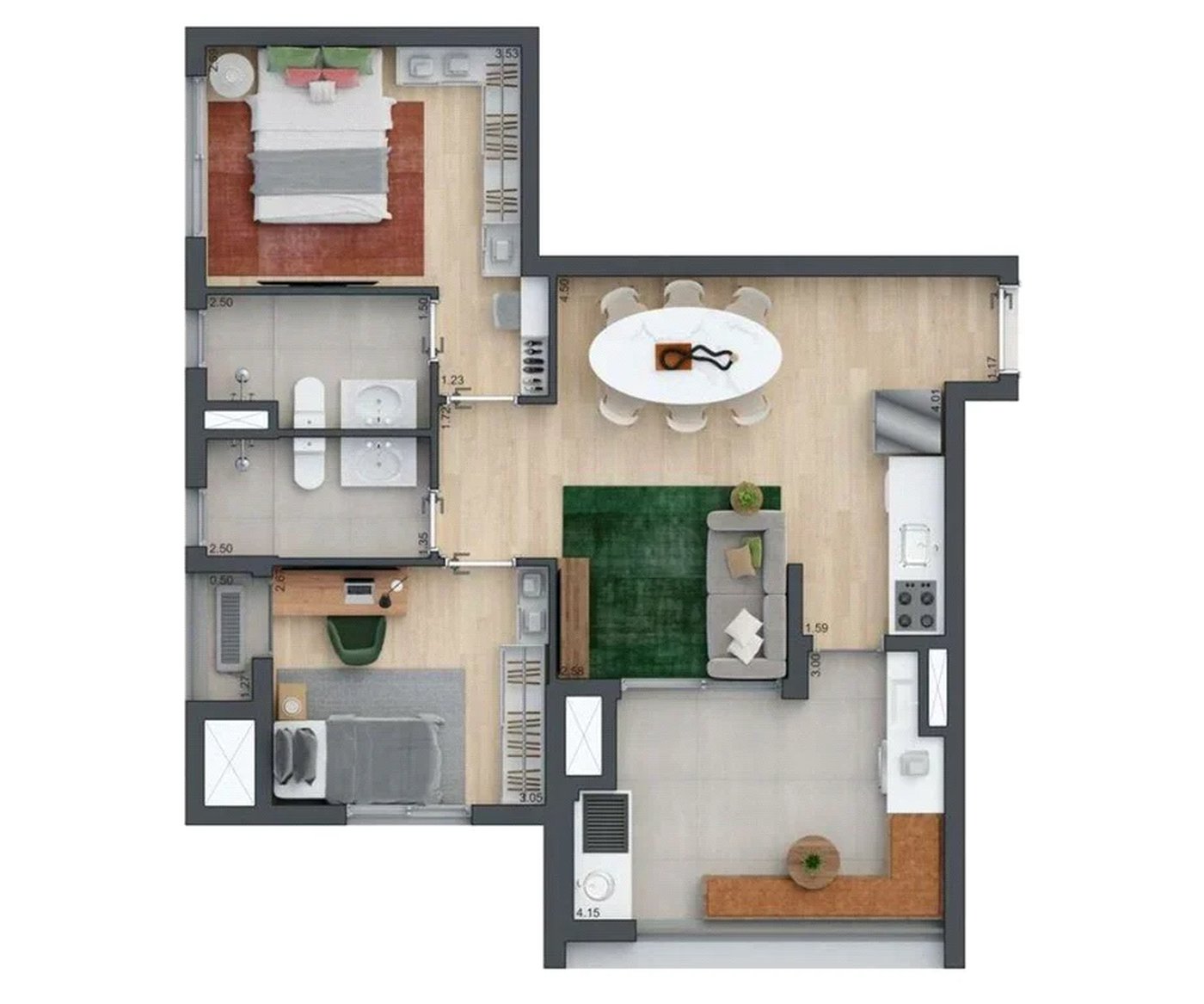 Apartamento à venda com 3 quartos, sendo 1 suíte, em Vila Cordeiro, São Paulo, SP