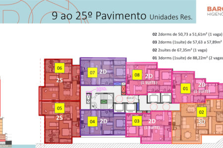 Studio 25 m² – Barô Higienópolis by You, inc | São Paulo