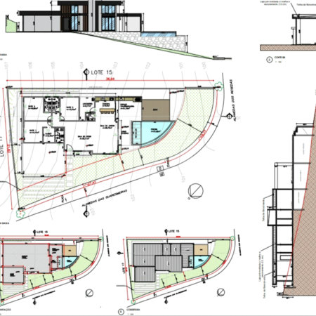 Terreno em Bragança Paulista condomínio fechado alto padrão 547 m² com projeto aprovado e pronto para construir