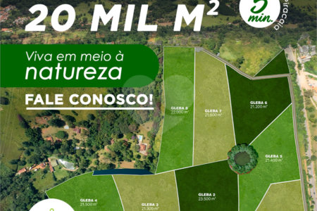 GLEBAS RURAIS EM PIRACAIA A PARTIR 20.000 M², EXCELENTE PARA CHÁCARAS E FAZENDINHAS