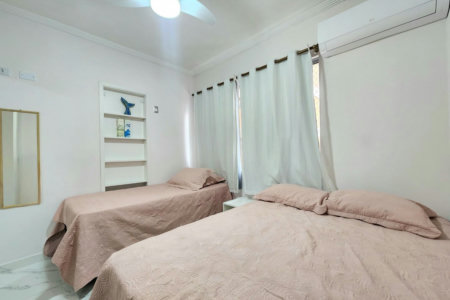 Apartamento mobiliado próximo da praia com 1 dormitório à venda, 32 m² por R$ 390.000 - Embaré - Santos/SP