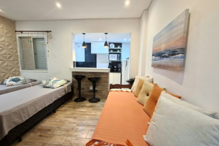 Apartamento com 1 dormitório à venda, 30 m² por R$ 395.000,00 - Embaré - Santos/SP