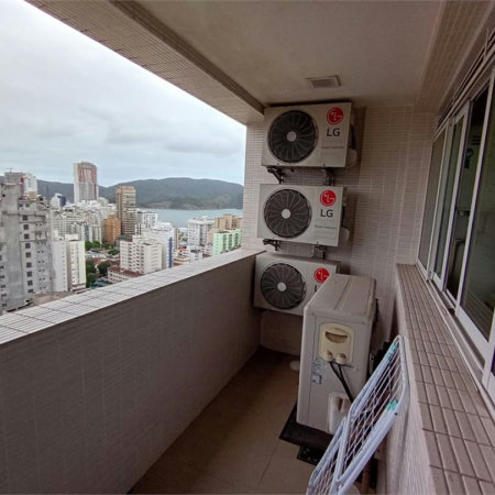 Apartamento Residencial para locação, Boqueirão, Santos - AP0256.