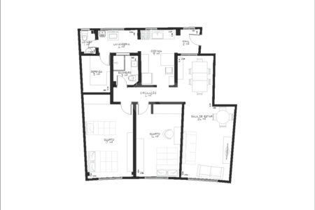 Apartemento com dois dormitórios na Bela Vista.