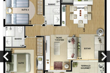 Apartamento à venda com 2 suítes em Vila Andrade, São Paulo, SP