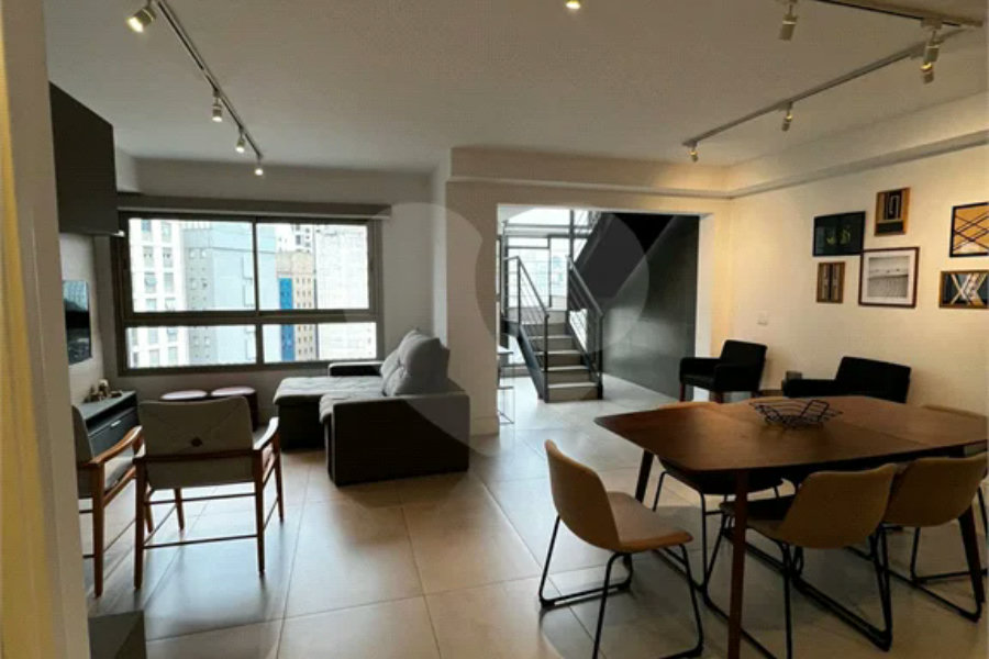 Linda Cobertura Duplex para venda no Jardim Paulista com 87,45 m² decorada!