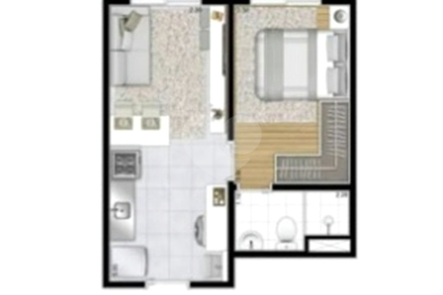 Apartamento à venda com 1 quarto em Vila Guilherme, São Paulo, SP