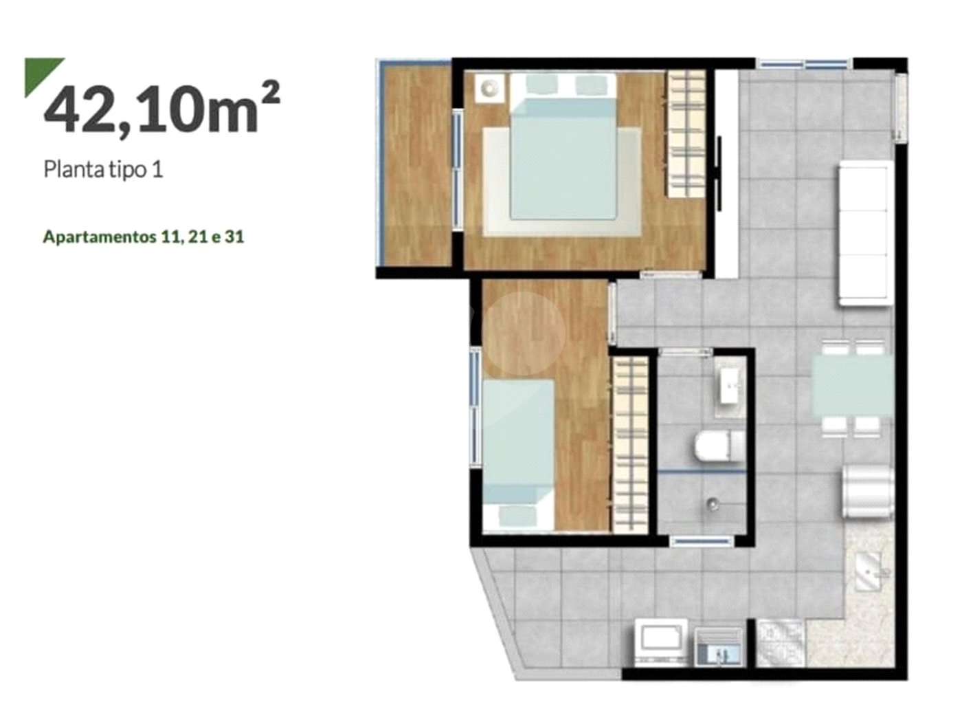 Apartamento à venda com 1 quarto em Vila Gumercindo, São Paulo, SP