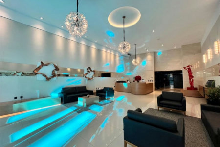 Apartamento com 1 quarto com hidromassagem e vista para o mar à venda em Aparecida - SP