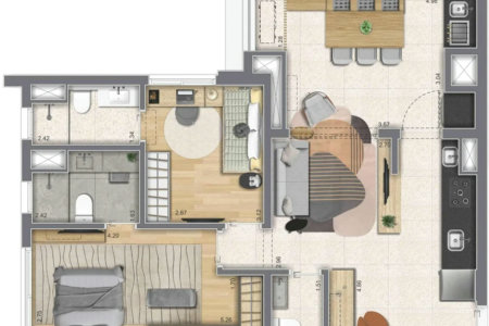 Apartamento à venda com 2 suítes em Pinheiros, São Paulo, SP