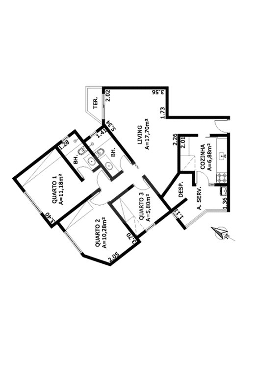 Apartamento à venda com 3 quartos, sendo 1 suíte,  em Jabaquara, São Paulo, SP