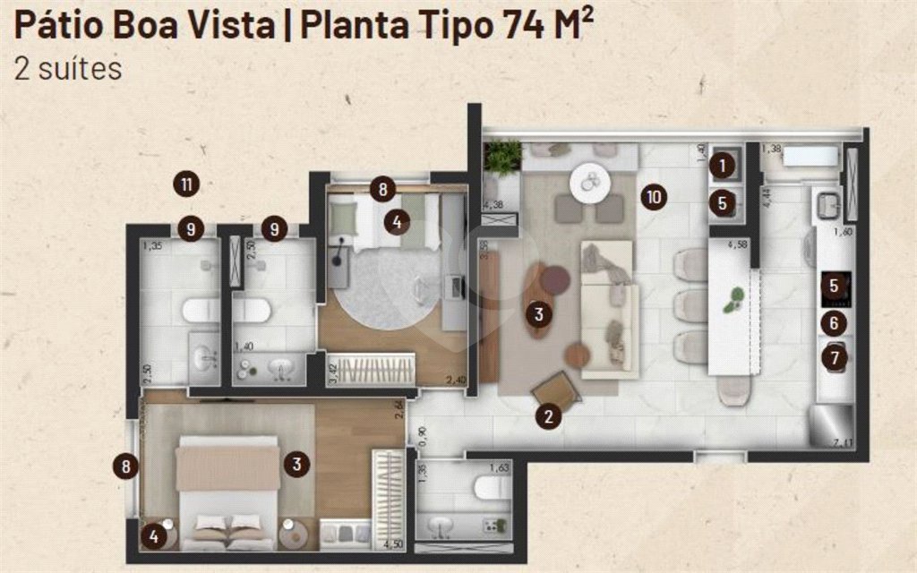 Apartamento à venda com 1 suíte em Jardim do Paço, Sorocaba, SP