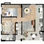 Apartamento à venda com 2 quartos em Alvinópolis, Atibaia, SP