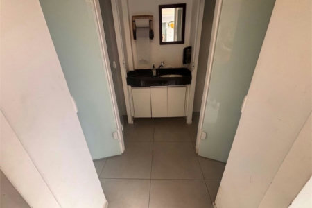 Sala Comercial para venda e locação, Estuário, Santos - SA0057.