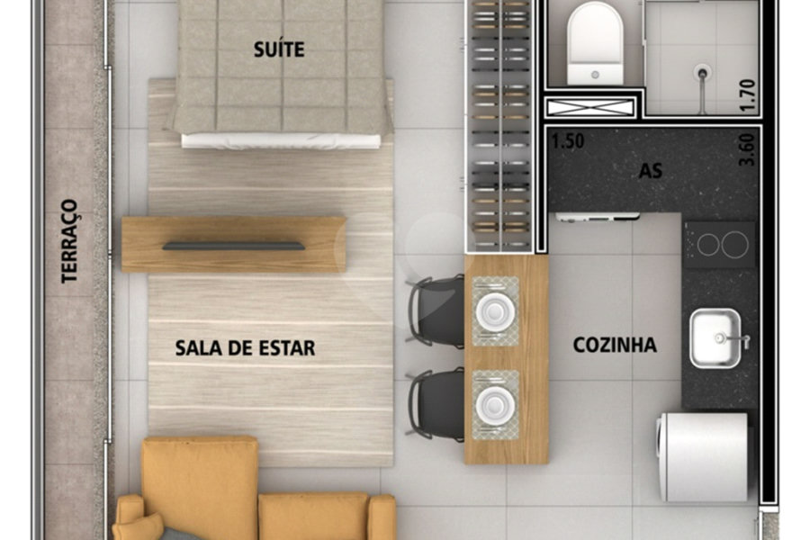 Studio à venda ou para alugar com 1 quarto em Jardim São Paulo(zona Norte), São Paulo, SP