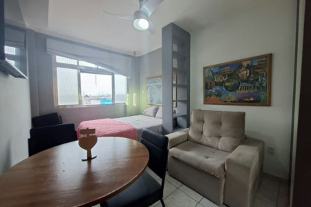 Apartamento com 1 dormitório à venda, 26 m² por R$ 340.000,00 - Aparecida - Santos/SP