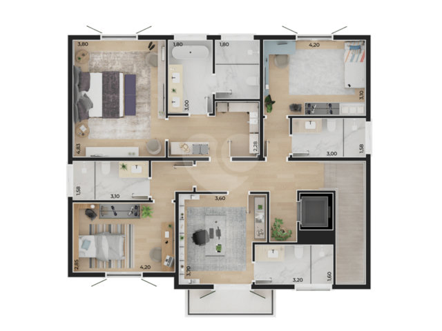 Casa à venda com 4 suítes no condomínio Vila Toscana, São Paulo - SP