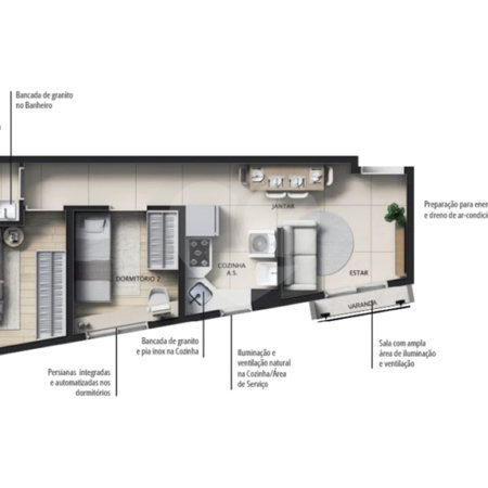 Apartamento à venda com 2 quartos em Lapa, São Paulo, SP