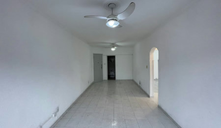 Apartamento 2 dormitórios + dependência, 1 vaga demarcada, no Campo Grande, Santos