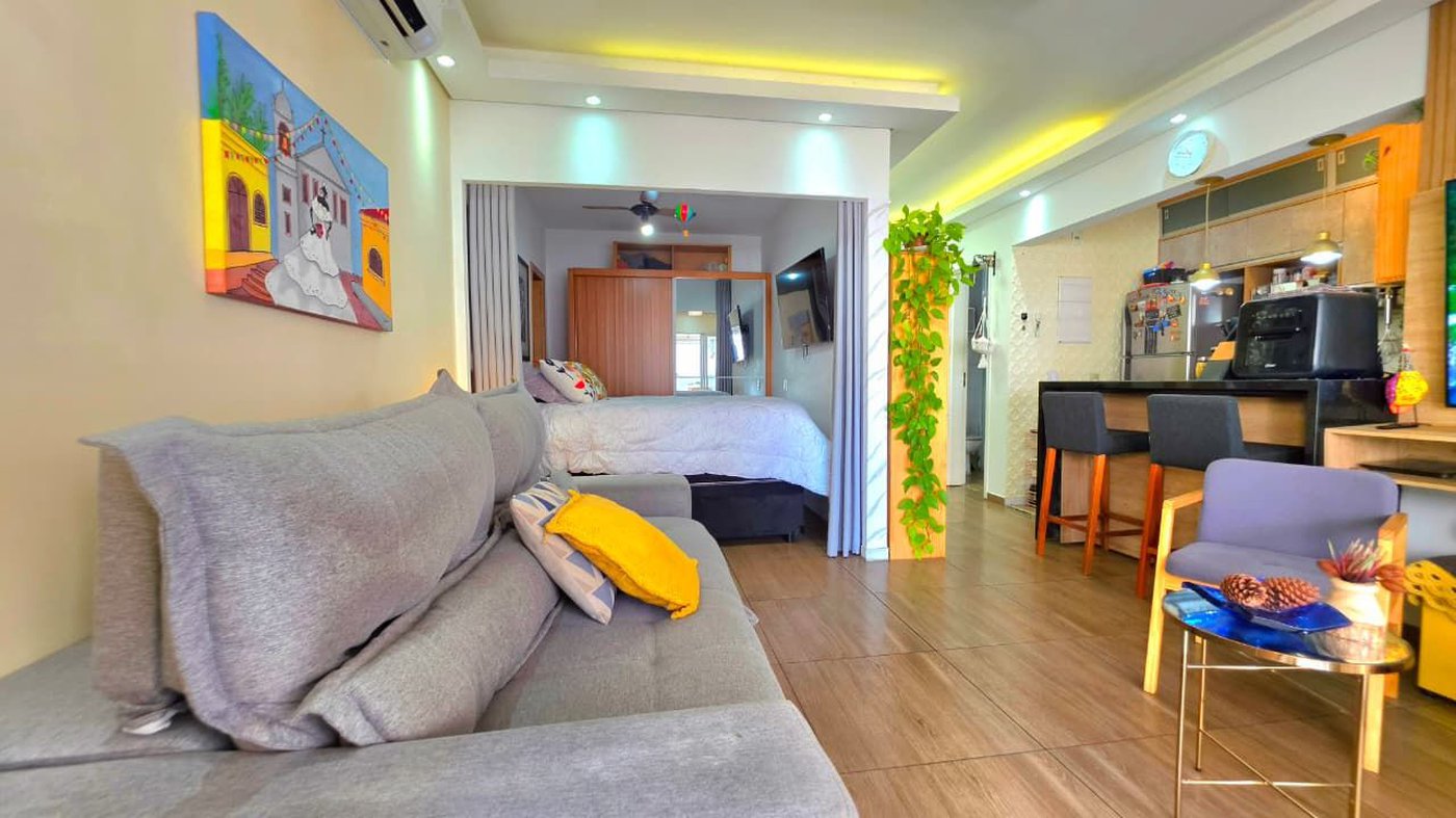 Apartamento com 1 dormitório à venda, 58 m² por R$ 740.000,00 - Ponta da Praia - Santos/SP