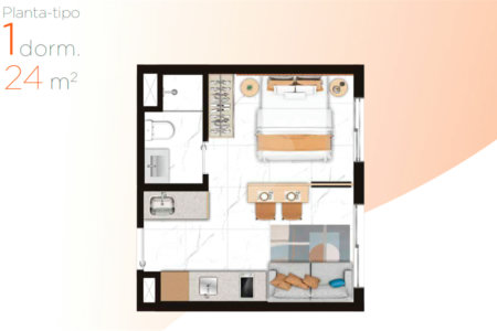 Apartamento à venda com 1 quarto em Vila Pompéia, São Paulo, SP